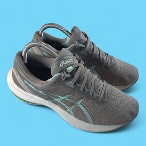 Asics Womens Gel Pulse 13 Gray Teal Running Shoes Sneakers 1012B035 Size 9
